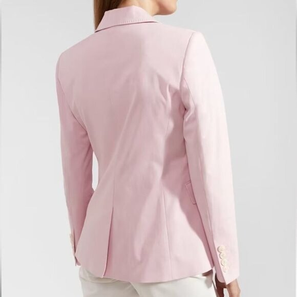 Liz Claiborne Career Pink Blazer Notched Lapel and Fitted Silhouette Size Small - Picture 2 of 9